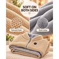 thumbnail image 4 of Wearable Heated Shawl Wraps for Women, 2027 New USB Blanket Shawl with Zipper, 3 Heat Settings, Soft Fleece Lining, Washable Heated Poncho for Home, Office, Travel and Winter Gift, 4 of 8
