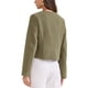 thumbnail image 3 of CHAQUETA DE TRABAJO DE MUJER DE MANGA LARGA CORTA DE TWEED OLIVA VERDE PARA OTOÑO INVIERNO, 3 of 6