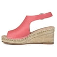 thumbnail image 3 of Journee Womens Crew Wedge Heel Espadrille Sandals, Widths Available, 3 of 10