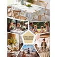 thumbnail image 5 of Yellow Daisy Floral Table Cloth, Spring Rustic Botanical Flowers Waterproof Tablecloth for Rectangle Tables, Reusable Washable Fabric Table Cover for Restaurant Kitchen Dining Tables 54"x108", 5 of 6