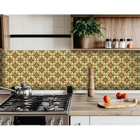 4 x 4 in. Gloria Yellow Removable Peel & Stick Tiles