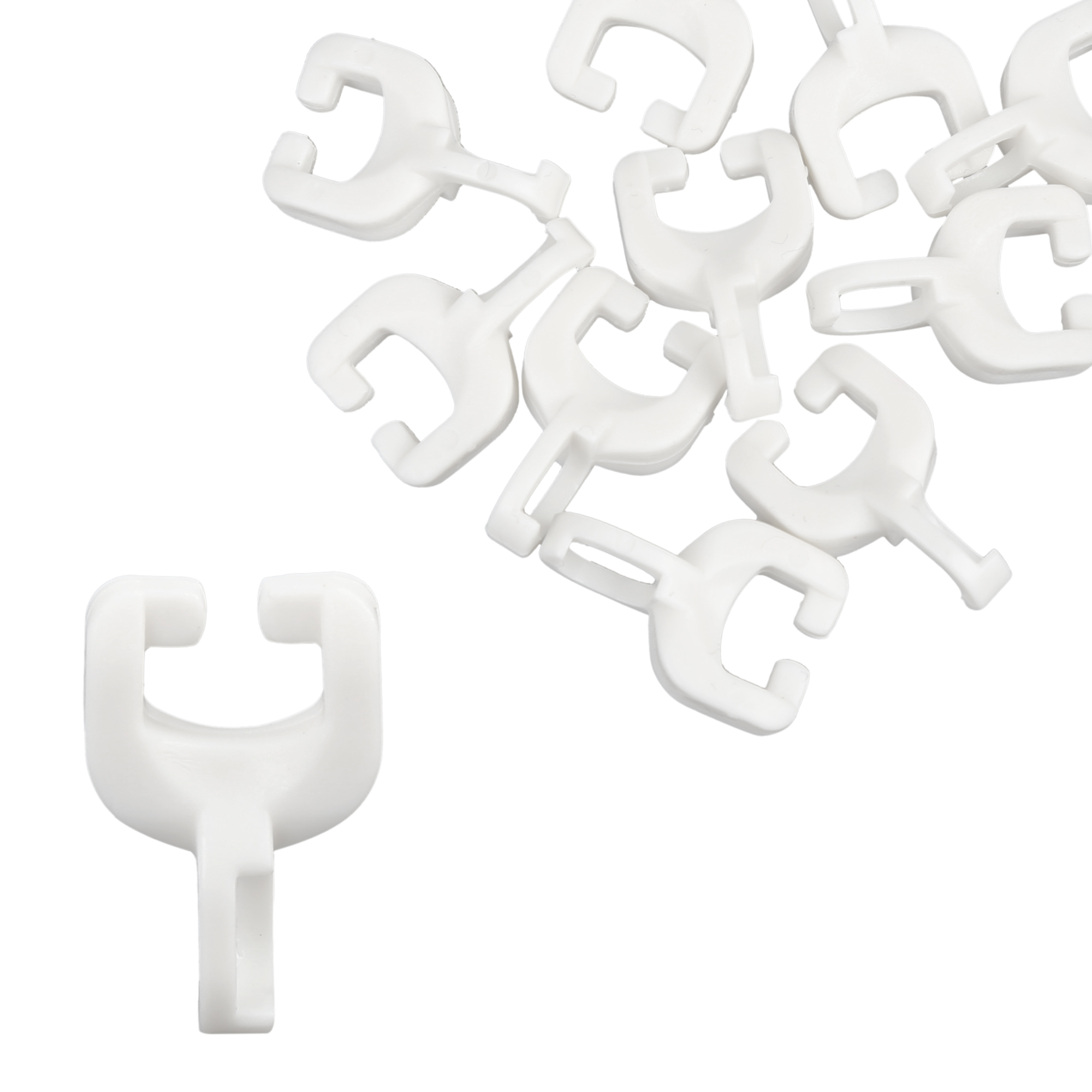 10pcs Plastic Car Curtain Track Rollers Window Curtain Wheel for RV