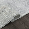 thumbnail image 3 of Pasargad Home Stella Collection Power-Loomed Light Grey Area Rug- 2' x 3', For Indoor Space and all Age of Group, 3 of 5