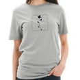 thumbnail image 3 of Big Size Hand Drawn Rose Graphic Design Short Sleeve Cotton Jersey T-Shirt - Heather Grey 3XL, 3 of 4