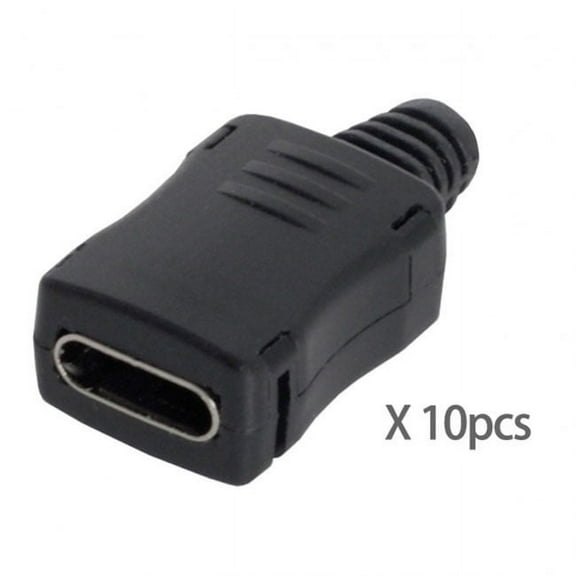 FVH 10set DIY 4pin USB 2.0 Type C Female Socket Connector SMT type with PC Board Housing 3.0mm SR