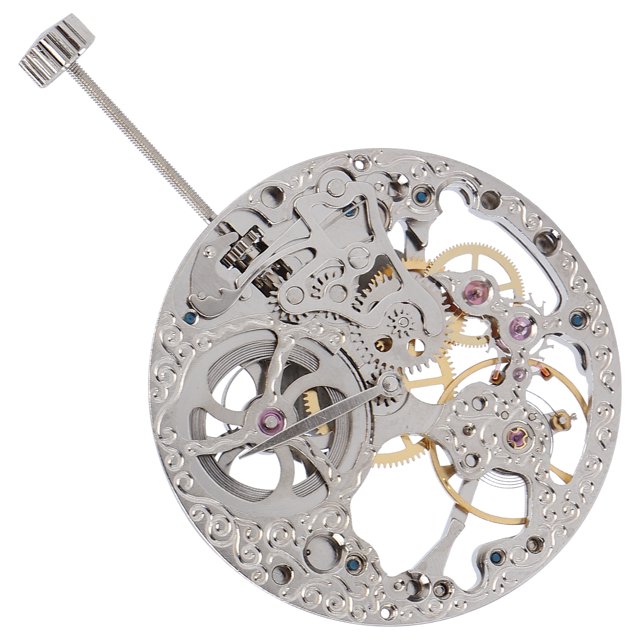 Watch Movement, No Scratching Professional Maintenance Replacement Movement Hollow Watch Movement for Watch Maintenance