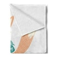 thumbnail image 2 of Fox Soft Flannel Fleece Throw Blanket, Happy Nursery Animal with School Bag on a Scooter, Cozy Plush for Indoor and Outdoor Use, 60" x 80", Rose Dried Rose, by Ambesonne, 2 of 5