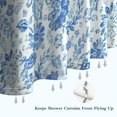 thumbnail image 6 of Pioneer Flower Floral Print Pattern Shower Curtain 84"x72" ,Bathroom Decorative Shower Curtains Set with 12 Hooks,Modern Waterproof Washable Shower Curtain, 6 of 6