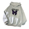 thumbnail image 2 of Sweat à Capuche Automne pour Femmes Fête Banquet Voyage Camping Sweat à Capuche Imprimé pour Filles Vêtements en Polyester, 2 of 7