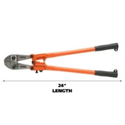 GreatNeck Steel Bolt Cutters, Orange, 24 inch