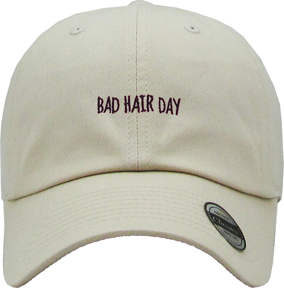 Kokmn Bad Hair Day Embroidered Baseball Cap Outdoor Visor Hat Retro Cap Dad Hat