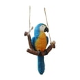 thumbnail image 3 of Figura de loro de jardín, decoración colgante, micropaisaje, lindo pájaro de resina para jardín. Loro azul, 3 of 9