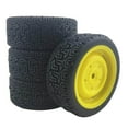 thumbnail image 4 of serony Hex 12mm On Road Tires RC Car Flat Run C Precise for Tamiya Assorted Color Yellow, 4 of 6