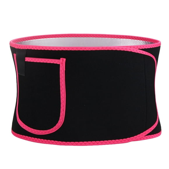 Fitness Waist Trainer for Sweat and Weight Management, Adjustable Belt with Storage Pocket, Rubber Material for Optimal Sweating During Exercise, Running, and Stomach Toning Workouts