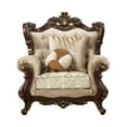 thumbnail image 4 of ACME Shalisa Fabric Upholstery Wingback Chair with Queen Anne Leg in Walnut, 4 of 5