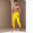 thumbnail image 2 of Hwmodou Men's Pants Valentine's Day Love Hearts Printed Buttery Soft Pant Men Solid Color Fashion Casual Loose Elastic Lace Up Drawstring High Waisted Sports Workout Sports Slacks For Man, 2 of 5