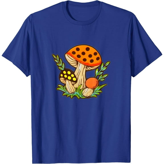 Vintage Merry Mushrooms 70s Retro Kitchen Unisex T-Shirt for Men Women Kids Toddler