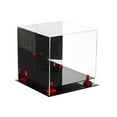 thumbnail image 2 of Versatile Deluxe Acrylic Display Case - Medium Square Box with Red Risers and Mirror 11" x 11" x 11" (A001-RR), 2 of 7