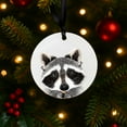 thumbnail image 5 of WIRESTER 2.75 inch Double-Sided Metal Aluminum Christmas Ornament, Festive Tree Decor for Mom, Dad & Loved One - Raccoon, 5 of 6