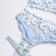 thumbnail image 4 of Gibobby Ropa interior mujer Lencería sexy para mujer, diseño de mujer con juego de lencería sexy(Azul celeste, M), 4 of 5