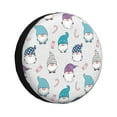 thumbnail image 1 of Fotbe cute winter Gnome Funda de Llanta de Repuesto con Estampado, Engrosada, Ajuste Universal para Jeep, Remolque, RV, SUV, Camión-14 inch, 1 of 6