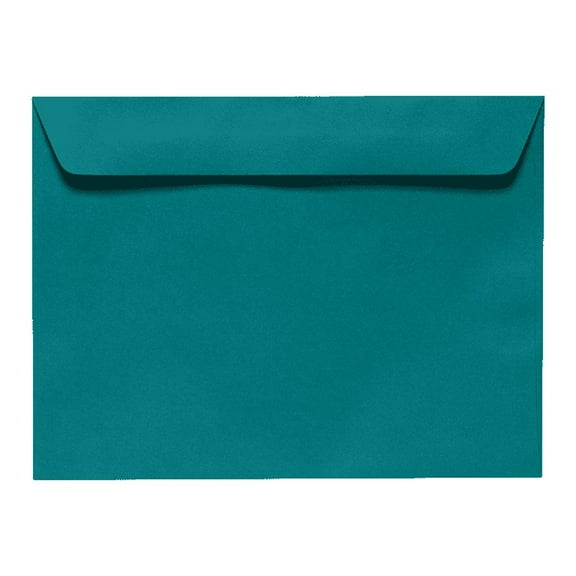 LUXPaper 9 x 12 Booklet Envelopes, Teal, 50/Pack