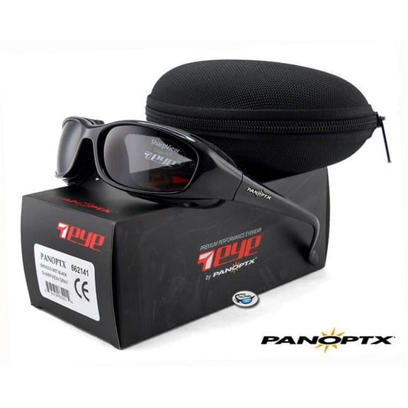 7eye by Panoptx  Sirocco Metallic Black with SharpView Gray Lens
