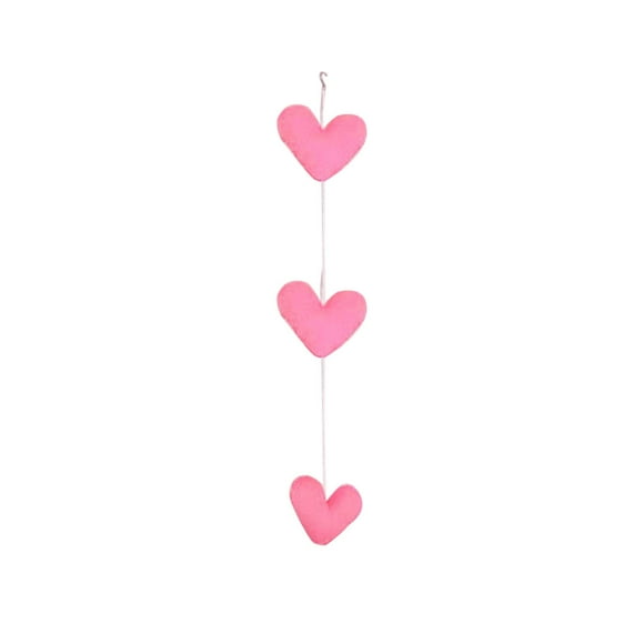 Home Decor Clearance Border Door Hanging Decoration Heart Shaped Door Curtain Partition Hanging Curtain Girly Korean Style Heart, Hot Pink
