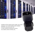 thumbnail image 4 of HUGFEGWE IEC 320 C14 Male to C13 Female 90 Degree Down Angled Power Extension Connector Adapter 10A 250V for Monitor/Computer/PDU Chassis/Printer CJ25311-8030, 4 of 9