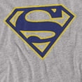 thumbnail image 2 of Superman T-Shirt Maize & Blue Shield Unisex Graphic Tee For Men & Women Athletic Heather&nbsp;, 2 of 7