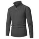 thumbnail image 1 of pstuiky Camisas para hombre de manga larga, Suéter de solapa de color sólido para hombre, suéter de punto, suéter informal cálido de manga larga para hombre camisetas de hombre l, 1 of 7