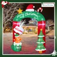 thumbnail image 5 of Firstness 8ft Christmas Inflatables Archway Christmas Blow ups Arch Xmas Outdoor Decoration with LED Lights, 5 of 11