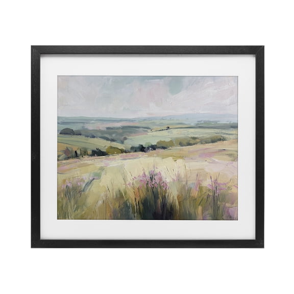 Stupell Industries Traditional Summer Meadow Viewpoint Black Framed Print Under Glass, 21 x 17, by Svetlana Aleynikova