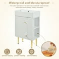 thumbnail image 4 of EUROCO 21.6" Bathroom vanity Cabinet with Ceramic Vessel Sink,Right side storge, 4 of 8