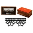thumbnail image 1 of Printtoo Lace Ornate Border Design Rectangular Wooden Rubber Stamp Scrap-Booking, 1 of 2