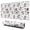 White Cow Family, variant on Long Mouse Pads for Desk,Beige Cow Checker Pattern Desk Mats on Top Of Desks, Desk Mouse Pad Extra Large with 3mm Non-Slip Base and Stitched Edge for Gaming,Office,Work,Home 31.5"x11.8"
