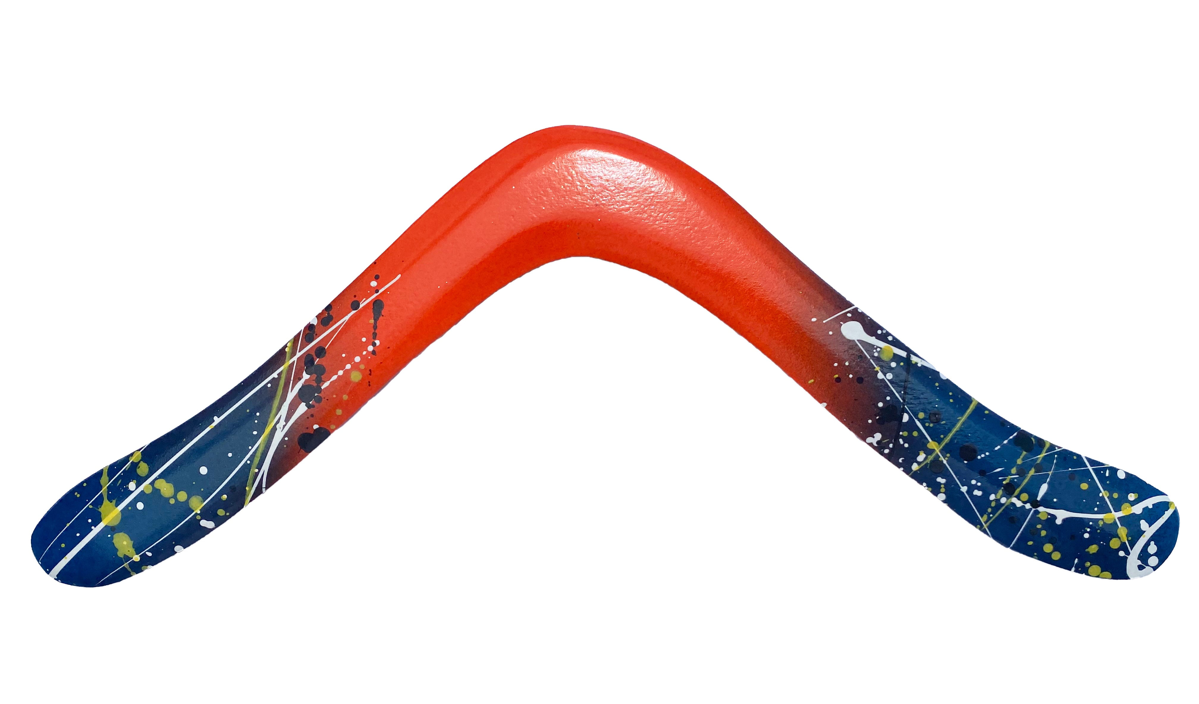 Australian Gold Q2 Wooden Boomerang RH in Red for Teens and Adults