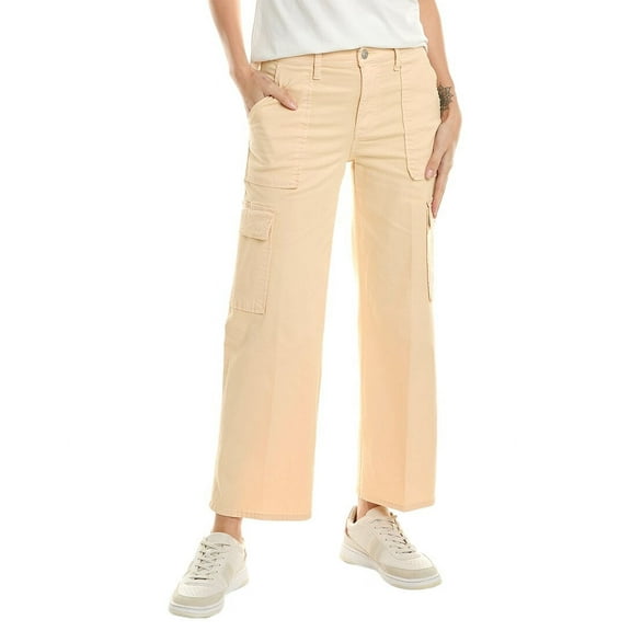 HUDSON Jeans womens Rosalie Bleached Sand High-Rise Wide Leg Jean, 28, Beige