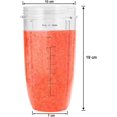 thumbnail image 2 of UTAH-Two Pack 32oz Tall Cup Compatible with Nutribullet 600w 900w Blender, BPA Free & Dishwasher Safe - Clear, 2 of 4