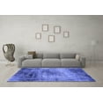 thumbnail image 3 of Ahgly Company Indoor Rectangle Oriental Blue Industrial Area Rugs, 6' x 9', 3 of 4