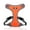 Orange, variant on BadPiggies Dog Chest Harness No Pull Adjustable Reflective Walking Pet Vest Harnesses for Small Medium Large Dogs (L, Blue)