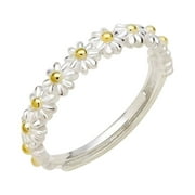 Jewelry On Clearance Personality Daisy, Dual Color For Men And Women Pavoi Rings As Shown