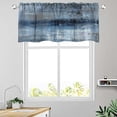 thumbnail image 4 of Valances Window Treatments Abstract Blue and Grey Art Window Valances 18x52 Inch Curtain Valances for Living Room Kitchen Bathroom, 4 of 6