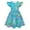 Sky Blue, variant on Icvfdpl Dress For Girls Summer Color 3D Print Cute Personality Fashion Princess Fly Sleeve Sundress Beautiful 8-9 Years