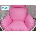 thumbnail image 3 of SK CHUMRA Egg Chair Cushion Hanging Basket Chair Pads Wicker Rattan Hanging Seat Cushion Nonslip Soft Headrest & Armrest Outdoor Porch Backyard UV Resistant Patio Hammock Swing Cushions (Pink), 3 of 5