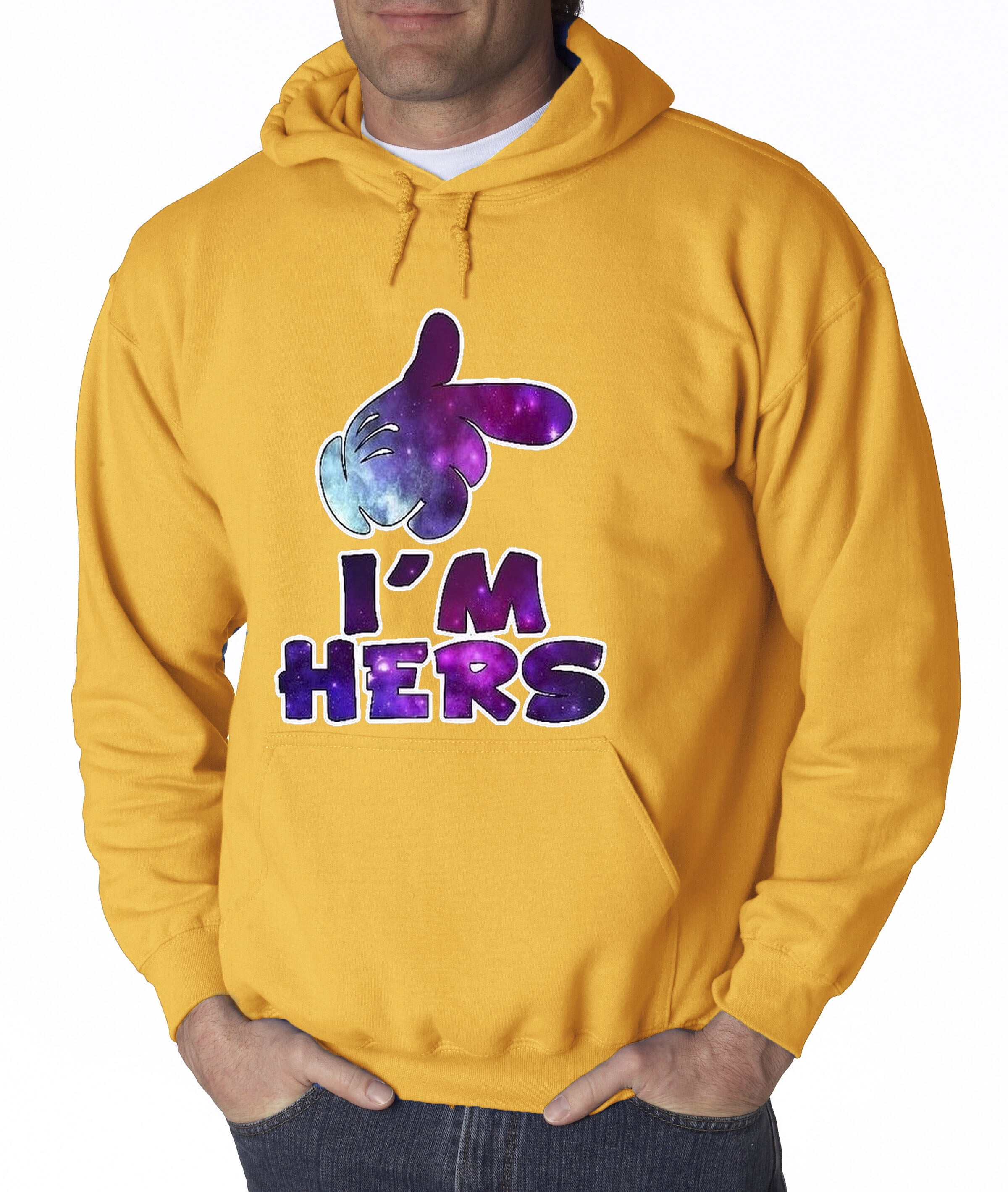 Trendy Usa Trendy Usa 026 Adult Hoodie I M Hers Galaxy