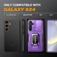 thumbnail image 3 of Tongate Purple Hard Shell Rugged Cell Phone Case for Samsung Galaxy S24, 3 of 8