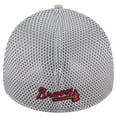 thumbnail image 4 of Men's New Era Gray Atlanta Braves Visor Paint Splatter 39THIRTY Flex Hat, 4 of 5