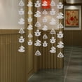 thumbnail image 3 of de 6 guirnaldas colgantes de Navidad con recortes de papel, decoración navideña para tejado Macarena La Navidad DIY que cuelga la bandera, 3 of 8