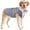 Grey, variant on HQREA Dog Tuxedo Suit Formal Wedding Shirt with Bow Tie Holiday Wear for Boy Dogs